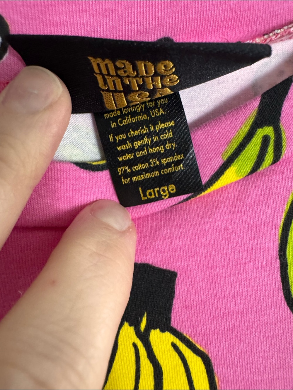 Nooworks large banana boobs tee dress NWOT - Picture 3 of 8